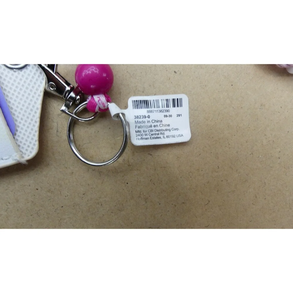 Claire's ID Holder Lanyard Girls OS Multi Color New Tie Dye Braided Cord